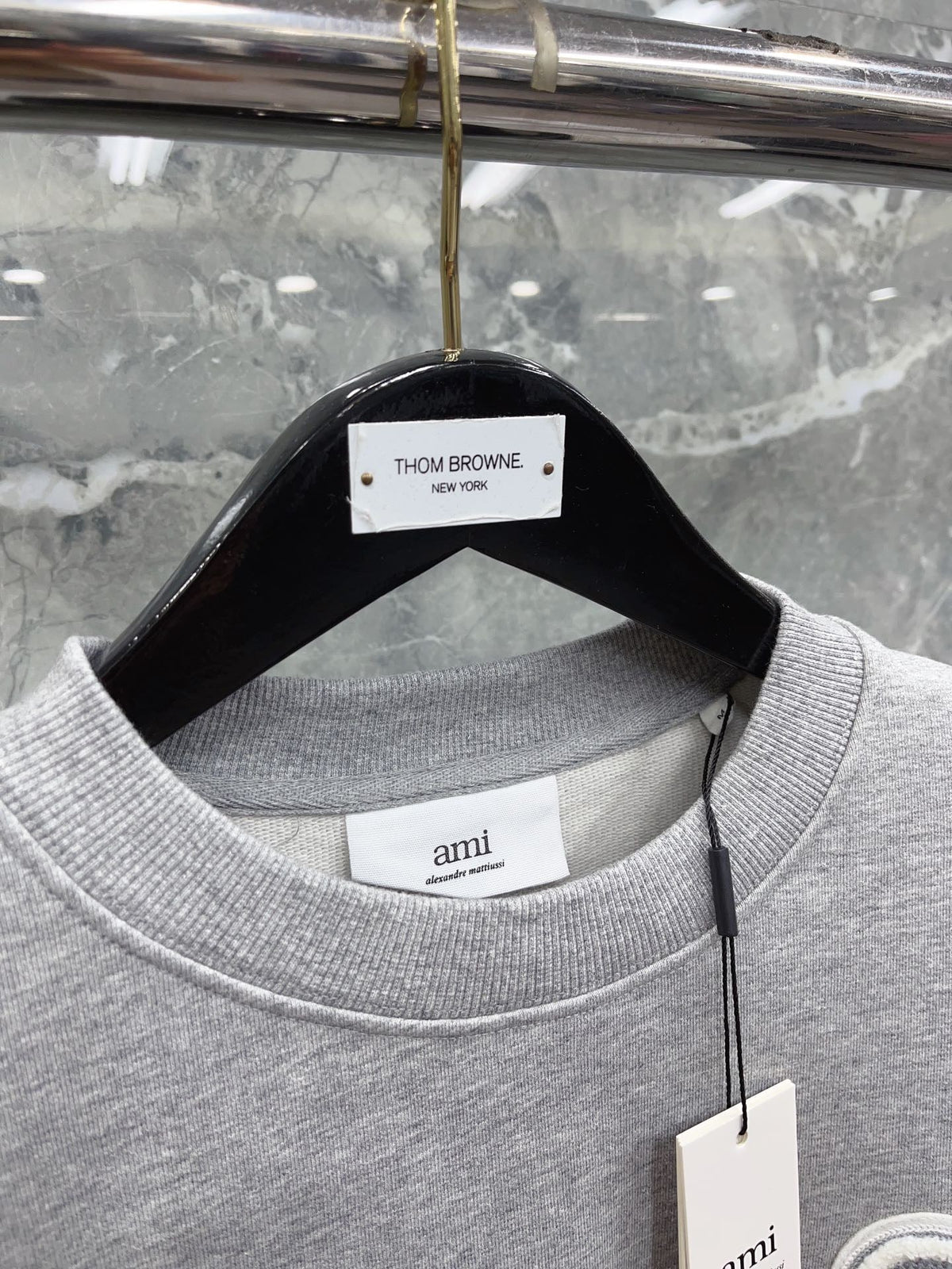 Black and White Sweatshirt - Men's