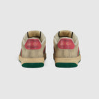 Screener Classic Sneaker – butter leather with beige/ebony original GG canvas Women's Green and orange Web – LUX VERSE Luxury Designer Fashion Outlet