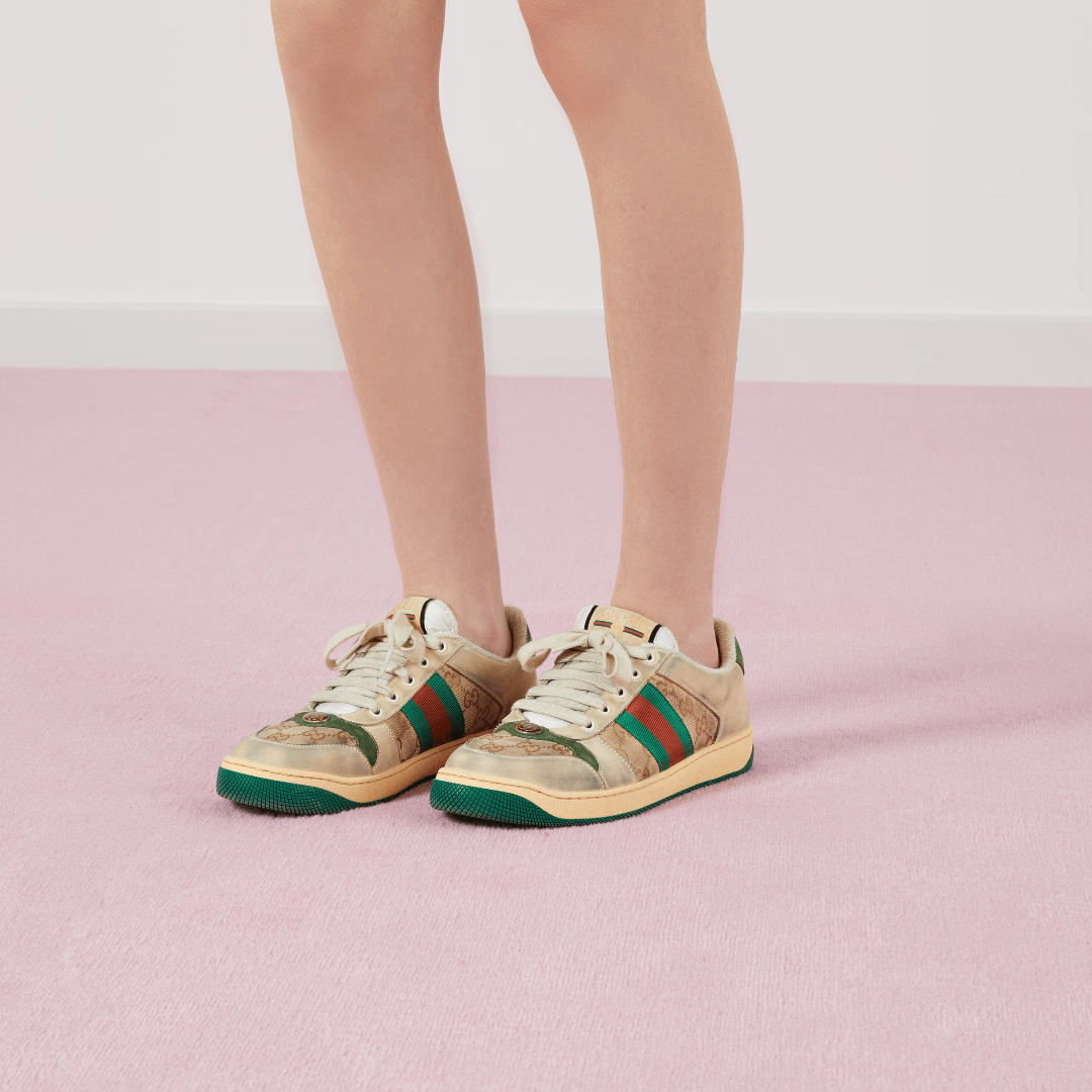 Women's Screener Leather Sneaker – a pastiche of different influences that span across decades, the Pre-Fall 2019 – LUX VERSE Luxury Designer Fashion Outlet