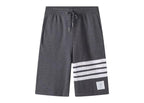 Red Jersey Bar Stripe Drawstring - Men's