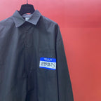 Navy Cotton Plain Long-Sleeve - Men's