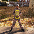 Grüne Camouflage-Jogginghose aus Baumwolle – Herren