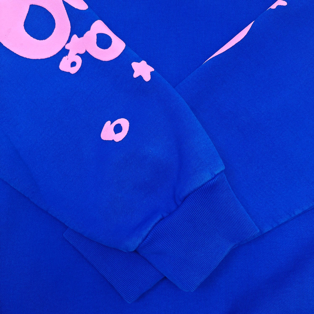 Blue Cotton Star Print Pullover - Men's