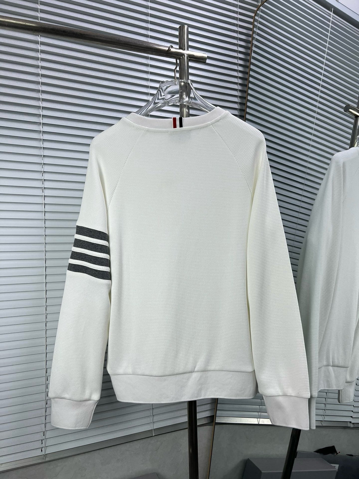 4-Bar Crewneck Grey Loopback – Herren