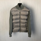 Dunkelblaue und schwarze Pufferjacke – Herren