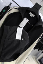 Schwarze Jersey-Trainingshose mit Kontrasteinsätzen – Herren