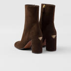 Suede Leather booties – the sleek, refined design of these booties is emphasized by the soft touch of suede – LUX VERSE Luxury Designer Fashion Outlet