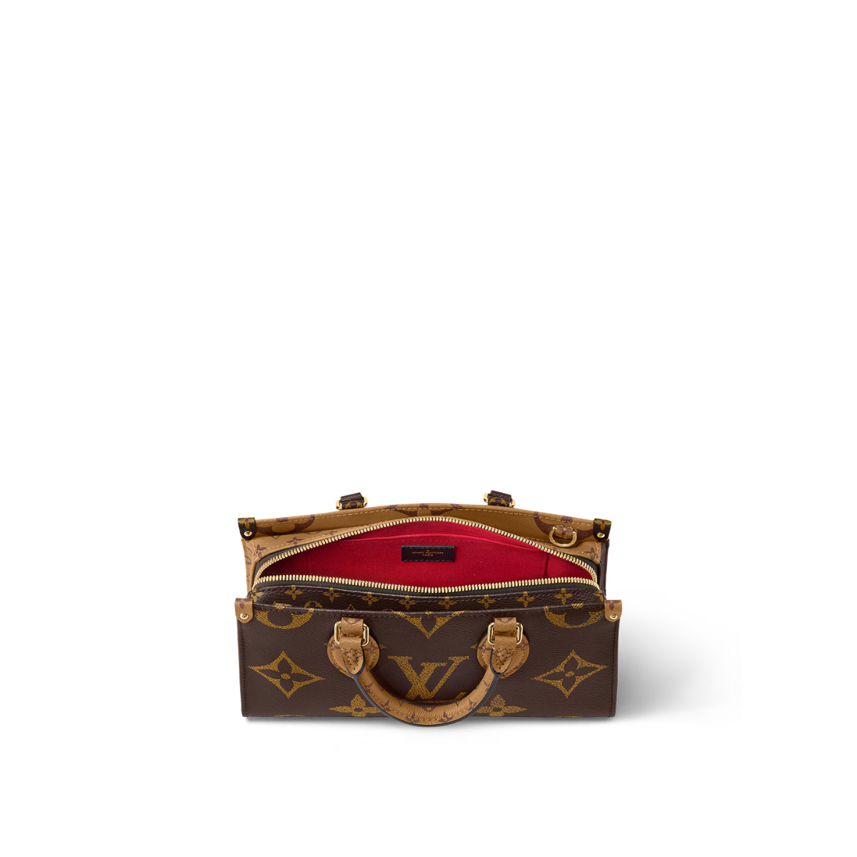 OnTheGo East West Brown – fitted with two Toron top handles and a wide, detachable strap, this beautifully – LUX VERSE Luxury Designer Fashion Outlet
