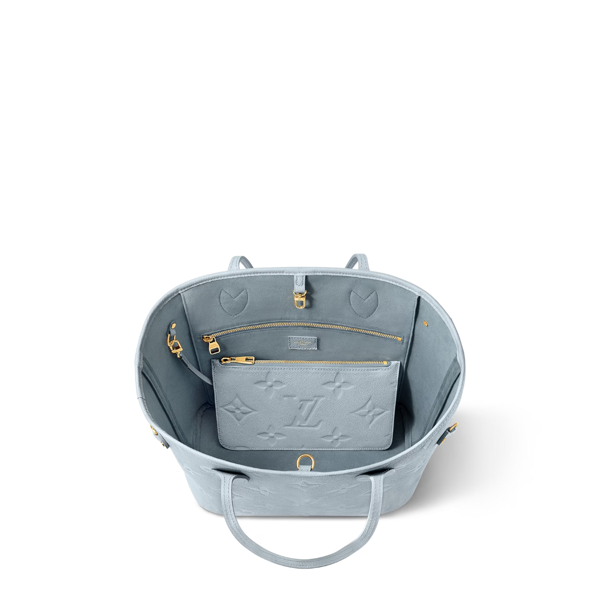 Neverfull MM Blue – the side laces cinch and loosen to change the bag’s lines while the long handles – LUX VERSE Luxury Designer Fashion Outlet