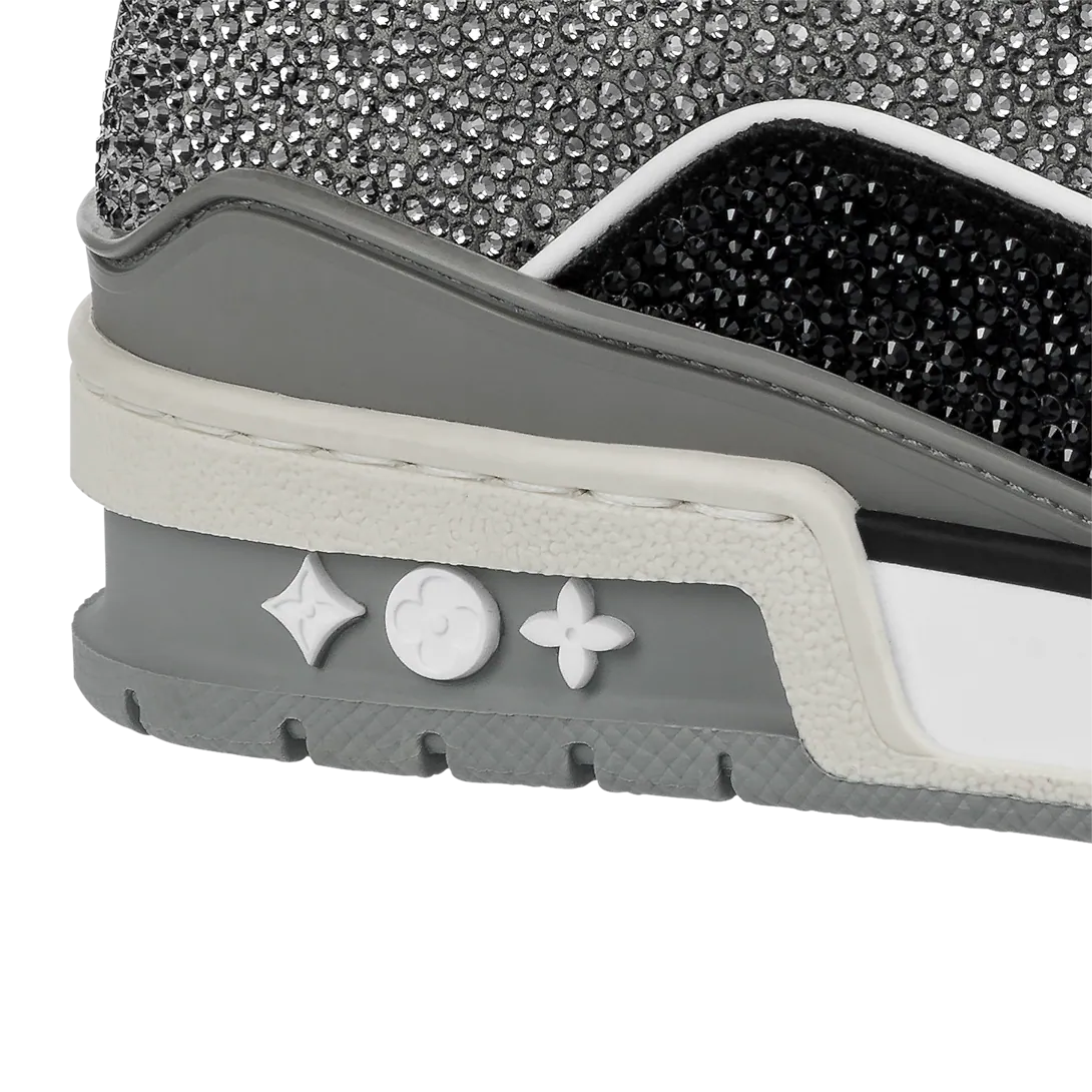 Trainer Sparkling Sneaker – this exceptional edition of the Trainer sneaker is covered in sparkling rhinestones – LUX VERSE Luxury Designer Fashion Outlet