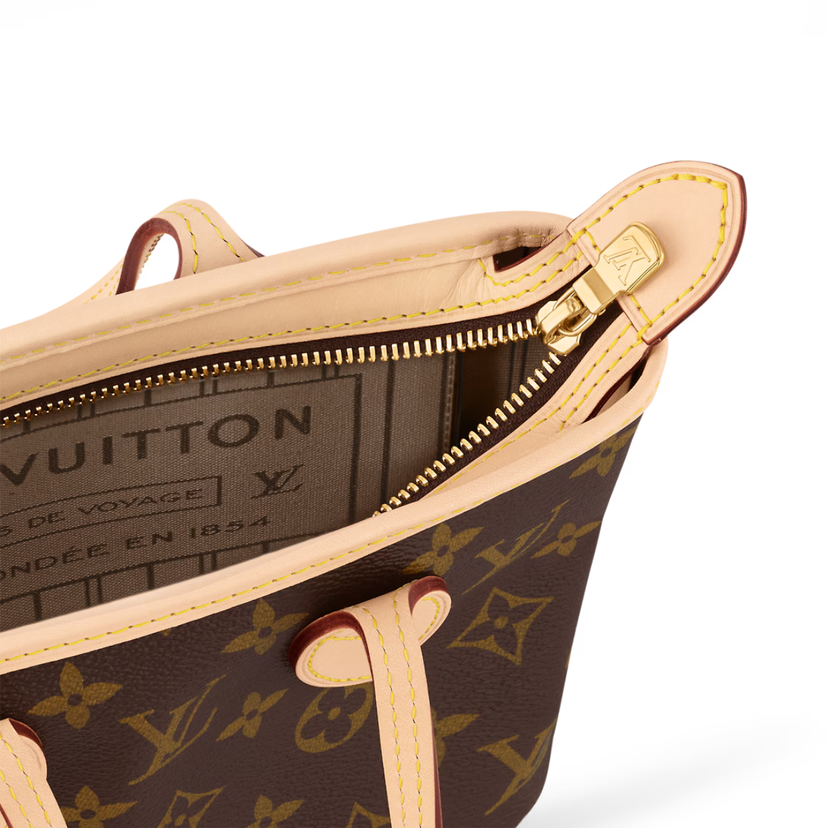 Neverfull BB Beige – this season the House’s forever favorite, the Neverfull, gets reinvented as – LUX VERSE Luxury Designer Fashion Outlet