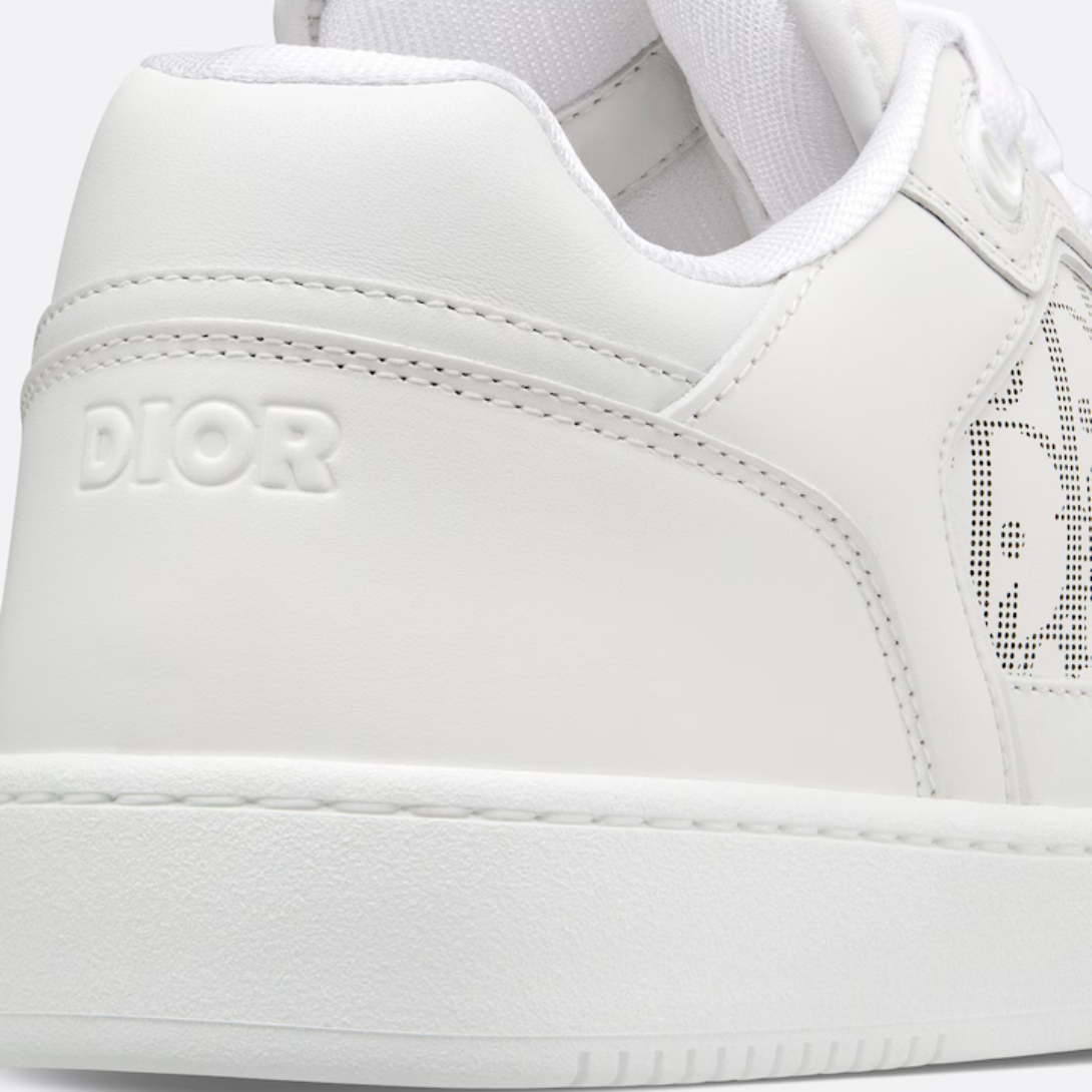 B27 Low-Top Sneaker White – crafted in white smooth calfskin, the style is adorned with white Oblique Galaxy – LUX VERSE Luxury Designer Fashion Outlet