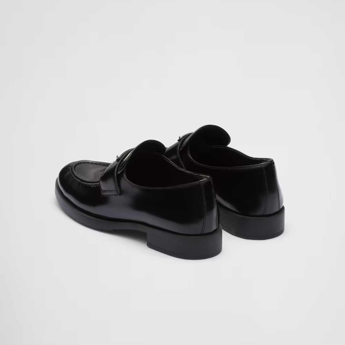 Brushed leather loafers Black – new, modernist proportions reinterpret the classic silhouette of the loafer, giving – LUX VERSE Luxury Designer Fashion Outlet