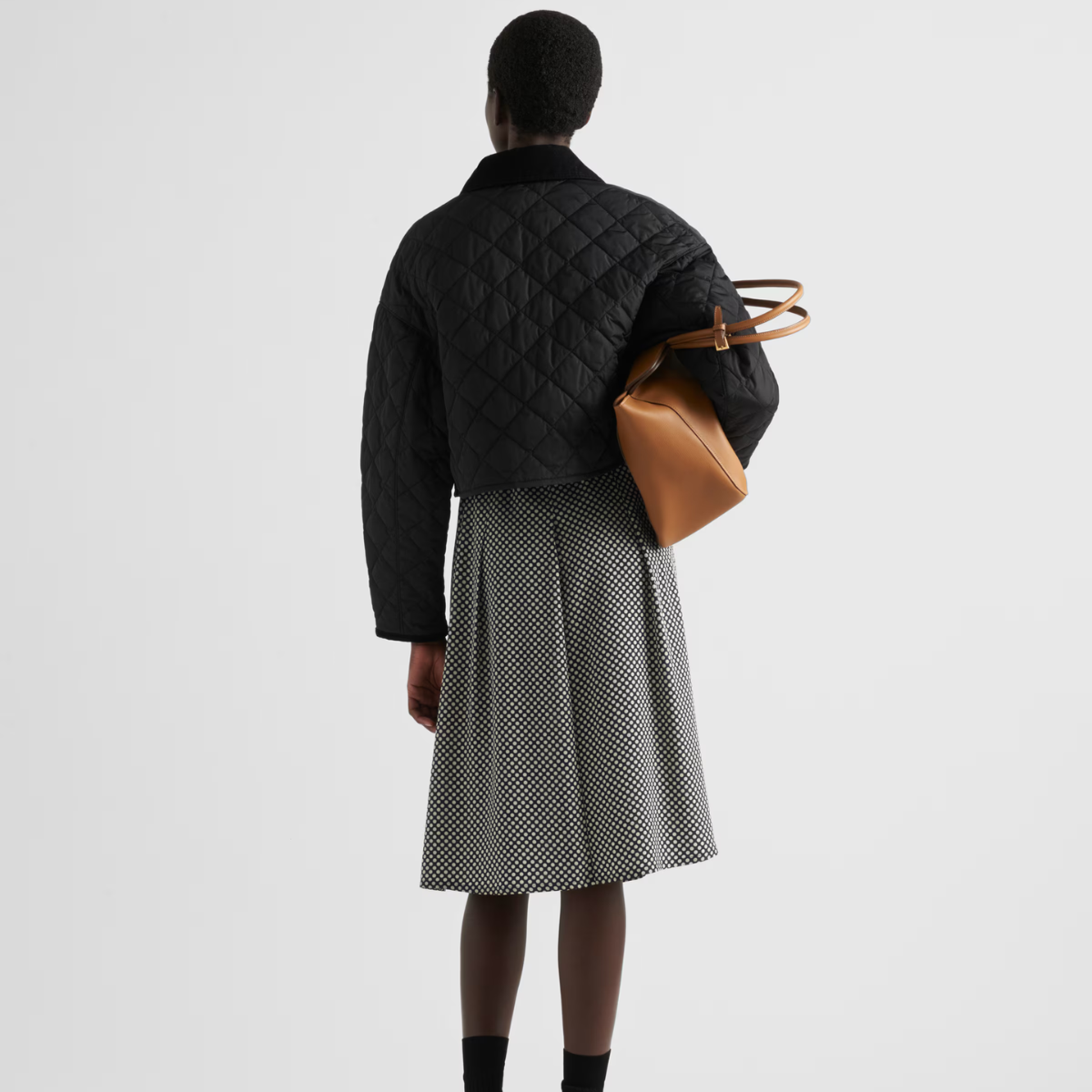 Light Re-Nylon cropped jacket – made from recycled nylon, this jacket is lightweight and perfect for any season – LUX VERSE Luxury Designer Fashion Outlet