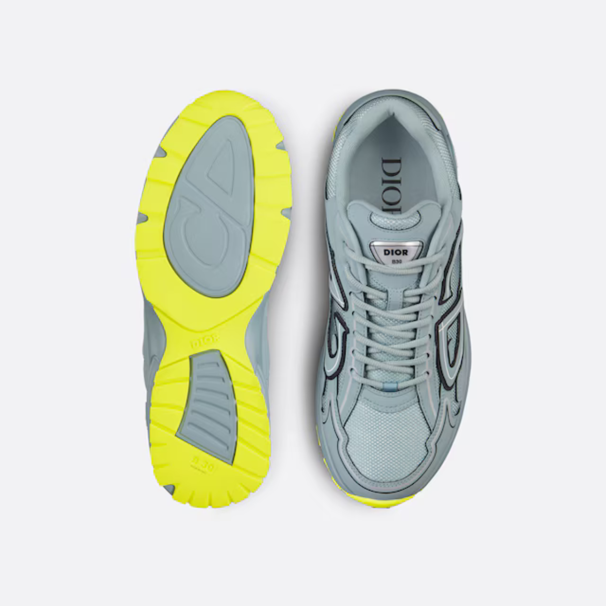 Dior B30 Sneaker Modern Sporty – crafted in technical fabric, it is enhanced by a gray reflective CD30 signature with – LUX VERSE Luxury Designer Fashion Outlet