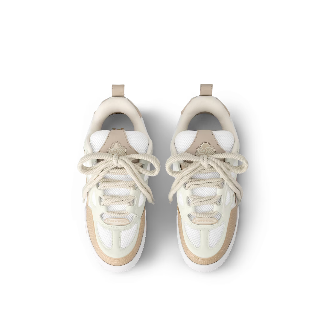 Skate Leather Sneaker – this model is notable for its padded collar, technical double laces and bicolor – LUX VERSE Luxury Designer Fashion Outlet