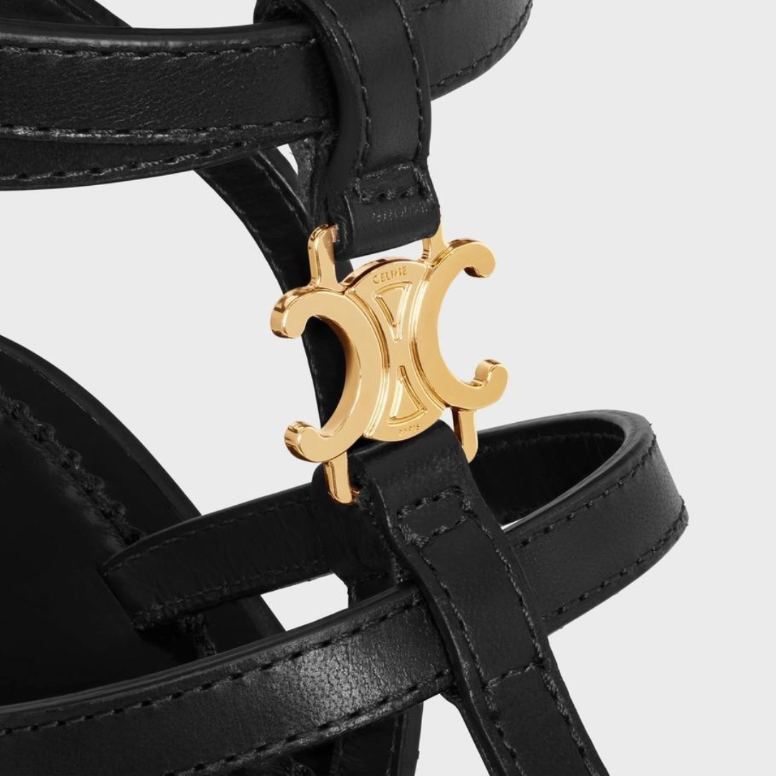 CLEA TRIOMPHE STRAPPY SANDAL in CALFSKIN - VEGETAL TANNING – eXTERNAL SIDE OF THE OUTSOLEDEBOSSED UNDER THE OUTSOLEADJUSTABLE BUCKLE – LUX VERSE Luxury Designer Fashion Outlet