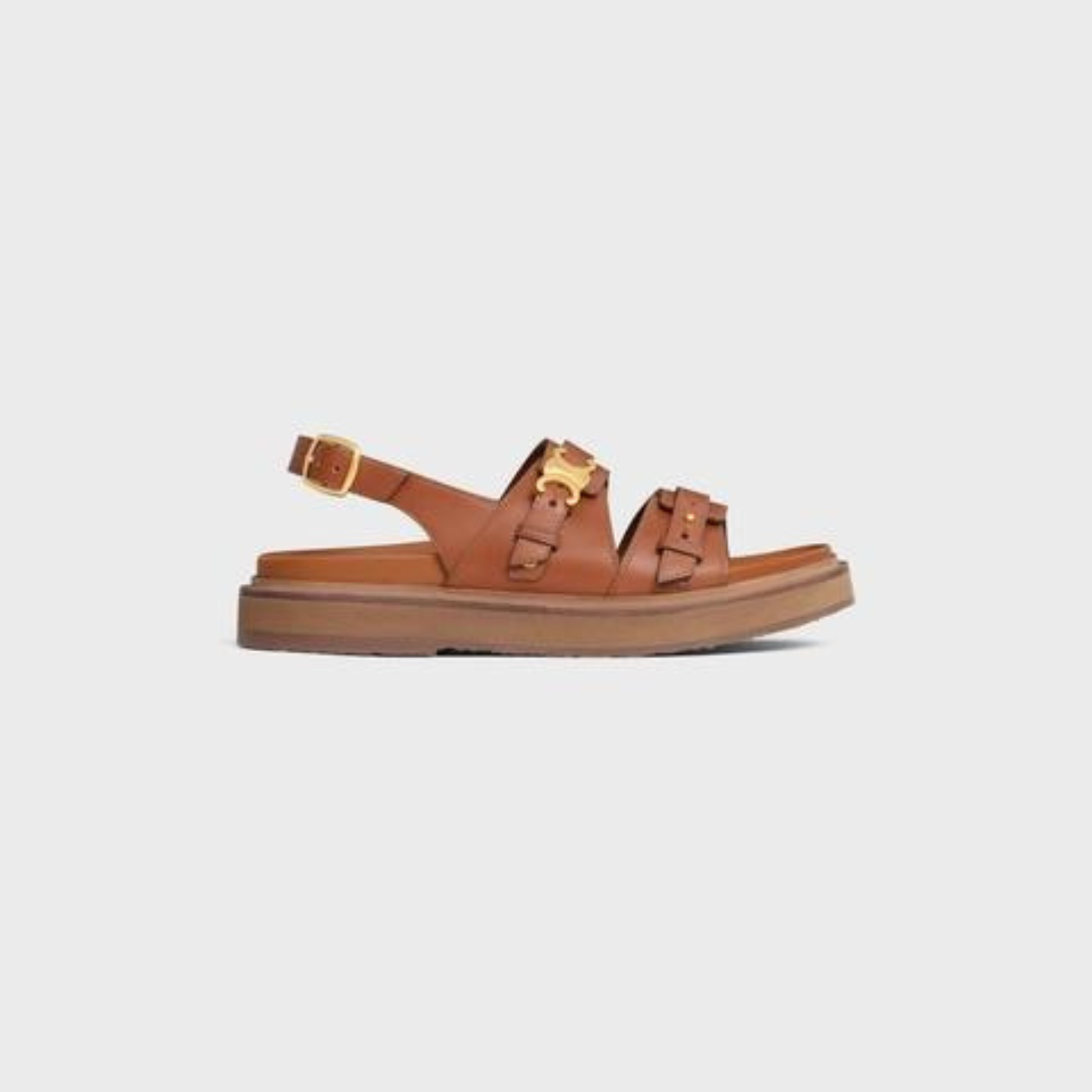 TIPPI TRIOMPHE SANDAL in CALFSKIN – 100% CALFSKIN - VEGETAL TANNING100% Calfskin LinningADJUSTABLE TRIOMPHE – LUX VERSE Luxury Designer Fashion Outlet