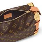 Side Leather Trunk MM – what strikes the eye is the singularity of the leather zip tab fitted with – LUX VERSE Luxury Designer Fashion Outlet