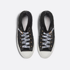 Walk'n'Macrocannage Motif Sneaker – signatures on sole and laces Leather inserts and antique gold-finish metal – LUX VERSE Luxury Designer Fashion Outlet
