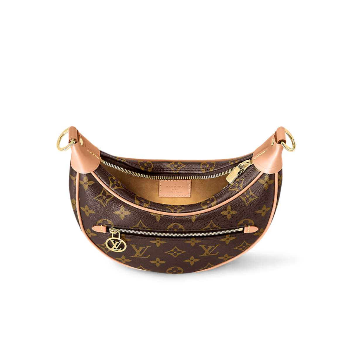 Loop Handbag – it has a body-friendly, compact shape and a chain for shoulder carry, as well as – LUX VERSE Luxury Designer Fashion Outlet