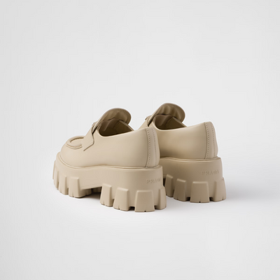 Brushed leather Monolith loafers - LUX VERSE - Luxury designer fashion outlet