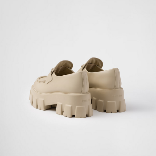 Brushed leather Monolith loafers - LUX VERSE - Luxury designer fashion outlet