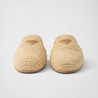 Crochet mules – the style completed with a thin rubber sole is decorated with the iconic enameled – LUX VERSE Luxury Designer Fashion Outlet