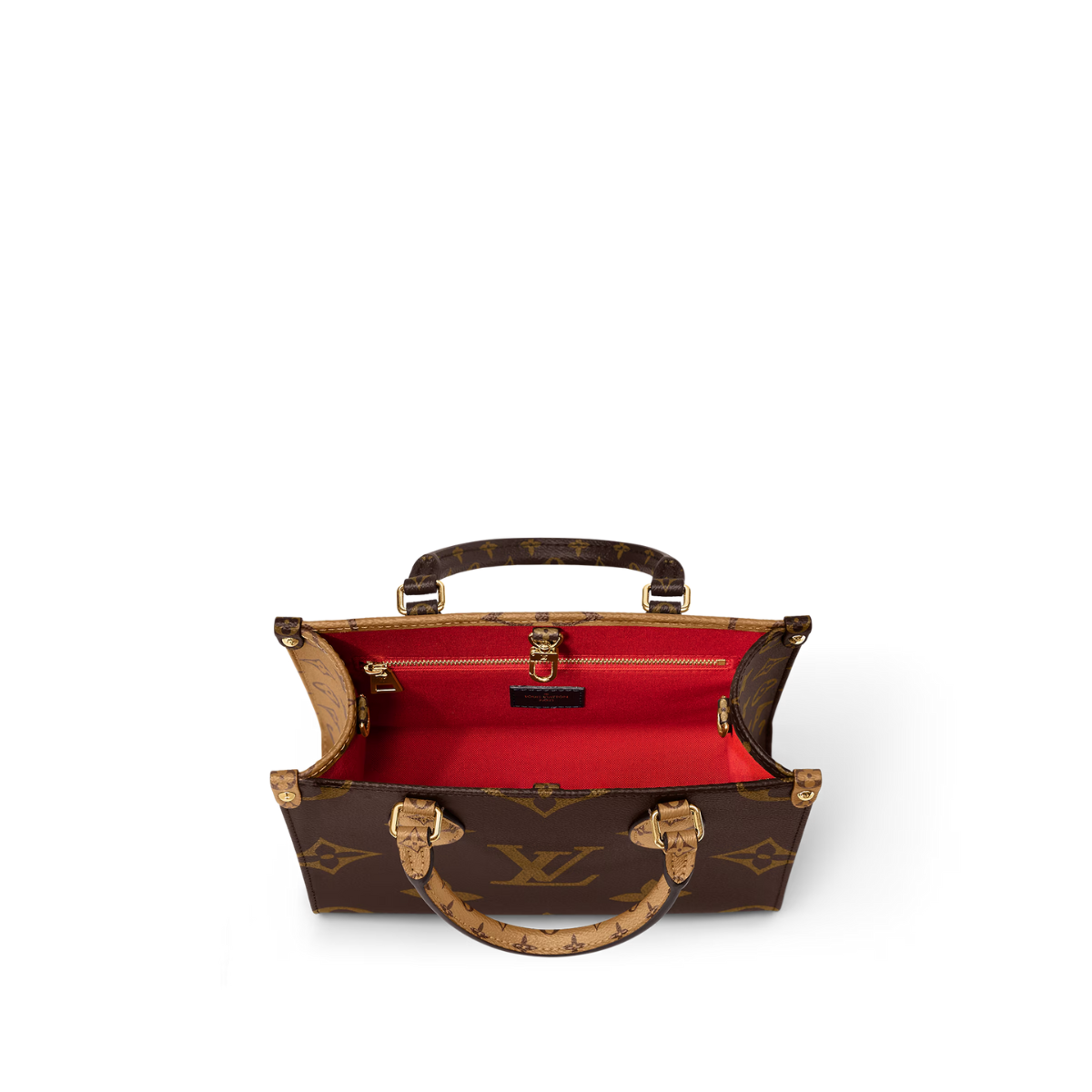 OnTheGo PM – made from a mix of Monogram and Monogram Reverse canvas with the on-trend Giant – LUX VERSE Luxury Designer Fashion Outlet