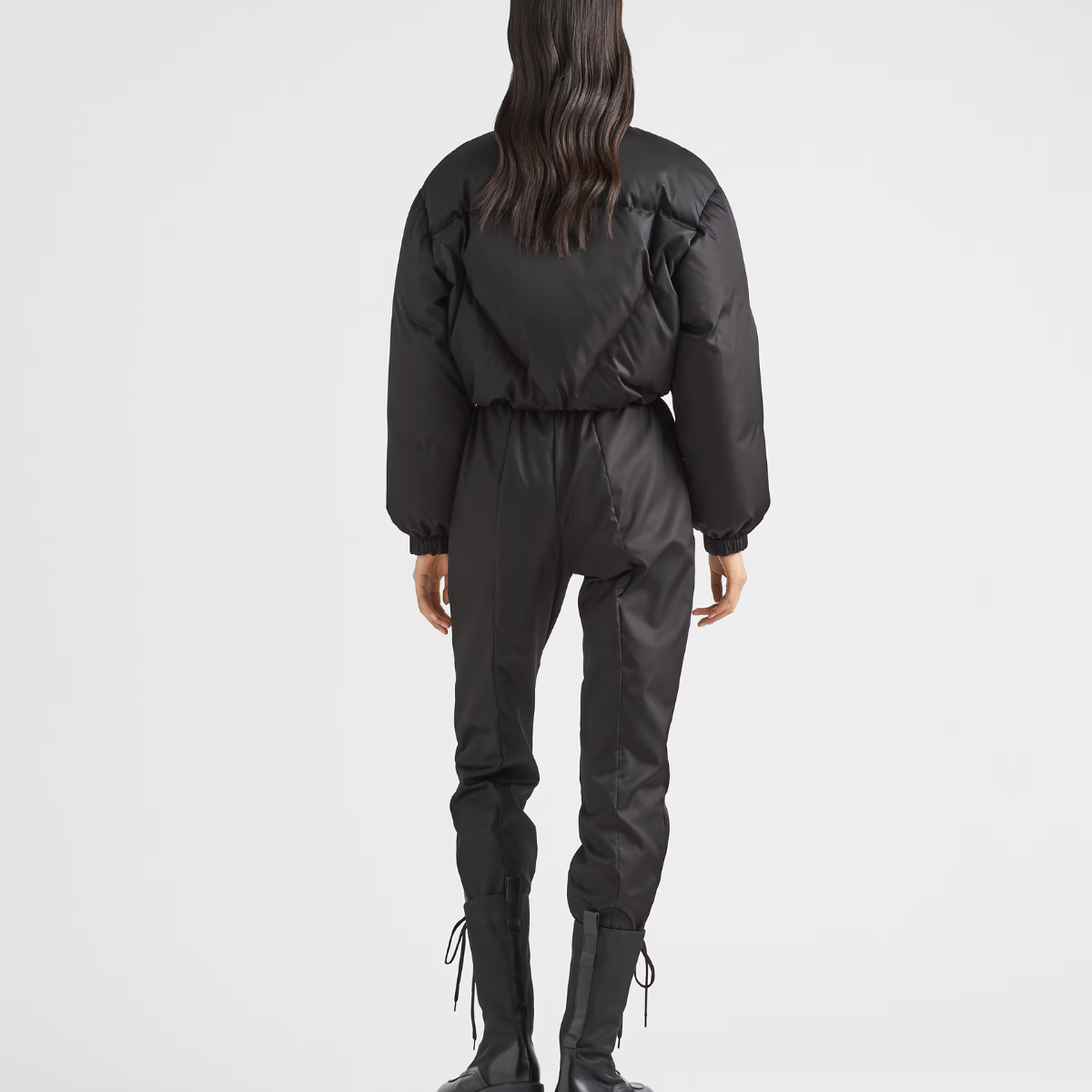 Re-Nylon Gabardine down jacket – made from recycled nylon and filled with premium down, this jacket offers both style – LUX VERSE Luxury Designer Fashion Outlet