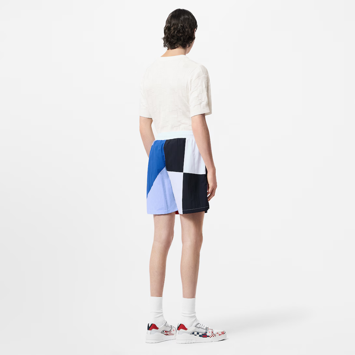 Printed Graphic Swim Shorts – this piece is signed with a sporty rubber Gaston signature on the left leg and can – LUX VERSE Luxury Designer Fashion Outlet
