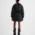 Re-Nylon Gabardine hooded down coat – the lightweight design makes it perfect for travel, while the hood offers extra – LUX VERSE Luxury Designer Fashion Outlet