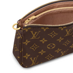 Pochette Accessoires – its secure zip closure opens to reveal a spacious compartment with zipped and flat – LUX VERSE Luxury Designer Fashion Outlet