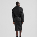 Re-Nylon down jacket with belt – the style made of Re-Nylon is embellished with a leather belt that defines – LUX VERSE Luxury Designer Fashion Outlet