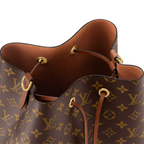NéoNoé MM Caramel Brown – the adjustable smart strap can be slung over the shoulder or lengthened for a trendy – LUX VERSE Luxury Designer Fashion Outlet