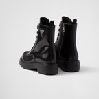 Brushed leather boots – the elegance of brushed leather enhances the clean design of these modern – LUX VERSE Luxury Designer Fashion Outlet