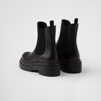 Leather Chelsea boots – upper with elasticized side gusset and pull tab Leather lining Hot-stamped logo Boot – LUX VERSE Luxury Designer Fashion Outlet