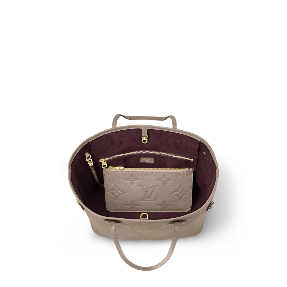 Neverfull MM Tourterelle Gray – with the side laces cinched, this roomy carryall becomes a stylish city bag – LUX VERSE Luxury Designer Fashion Outlet