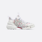 D-Connect Sneaker – the white technical fabric style has a thick sole, rubber details and a round toe – LUX VERSE Luxury Designer Fashion Outlet