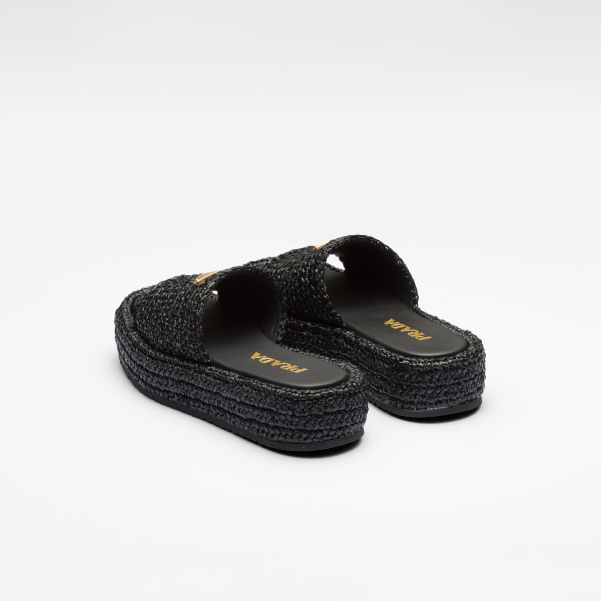 Crochet Flatform Iconic Slides – a simple yet sophisticated crochet pattern enhances the design of these flatform – LUX VERSE Luxury Designer Fashion Outlet