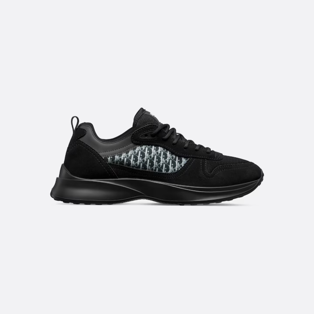 B25 Runner Sporty Sneaker – crafted in black suede and technical mesh, the design is enhanced by the iconic – LUX VERSE Luxury Designer Fashion Outlet