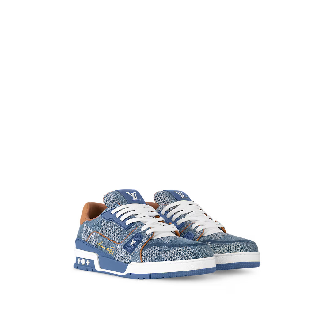 Trainer Rubber Sneaker – this version of the Trainer sneaker comes in Damier 3D denim, designed by Men's – LUX VERSE Luxury Designer Fashion Outlet