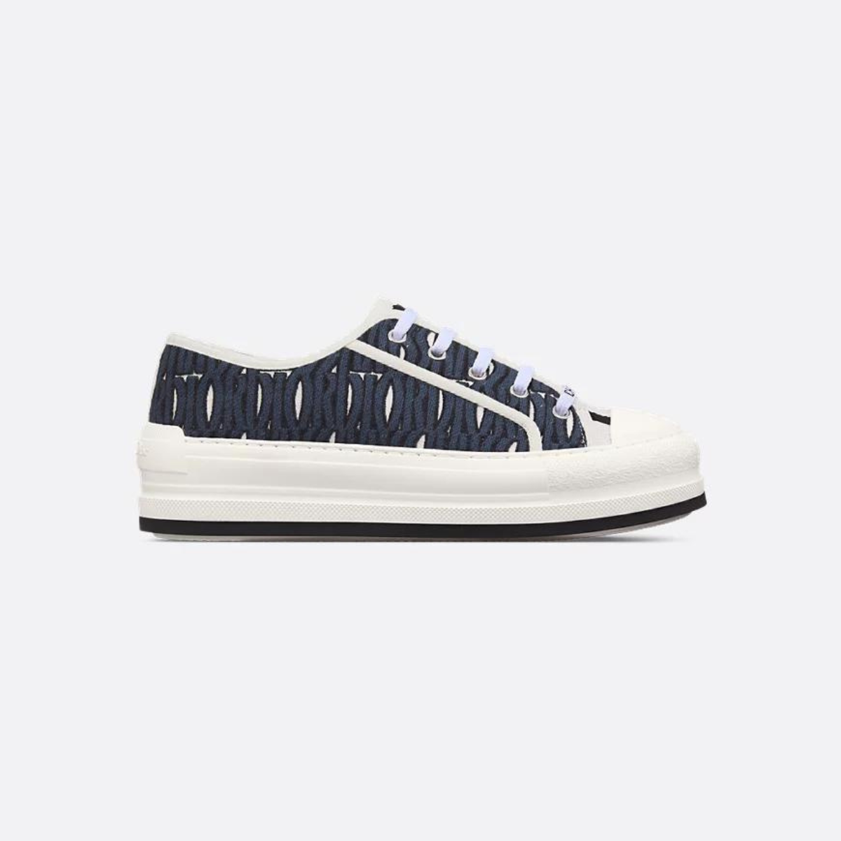 Platform Sneaker – the cotton style features a comfortable thick sole, tongue and Christian laces – LUX VERSE Luxury Designer Fashion Outlet