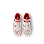 Trainer Smooth Printed Sneaker – this bold iteration of the Trainer sneaker comes in smooth calf leather printed – LUX VERSE Luxury Designer Fashion Outlet