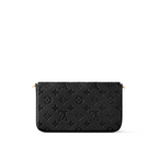 Félicie Pochette Black – it can also be carried in different ways thanks to a removable chain – LUX VERSE Luxury Designer Fashion Outlet