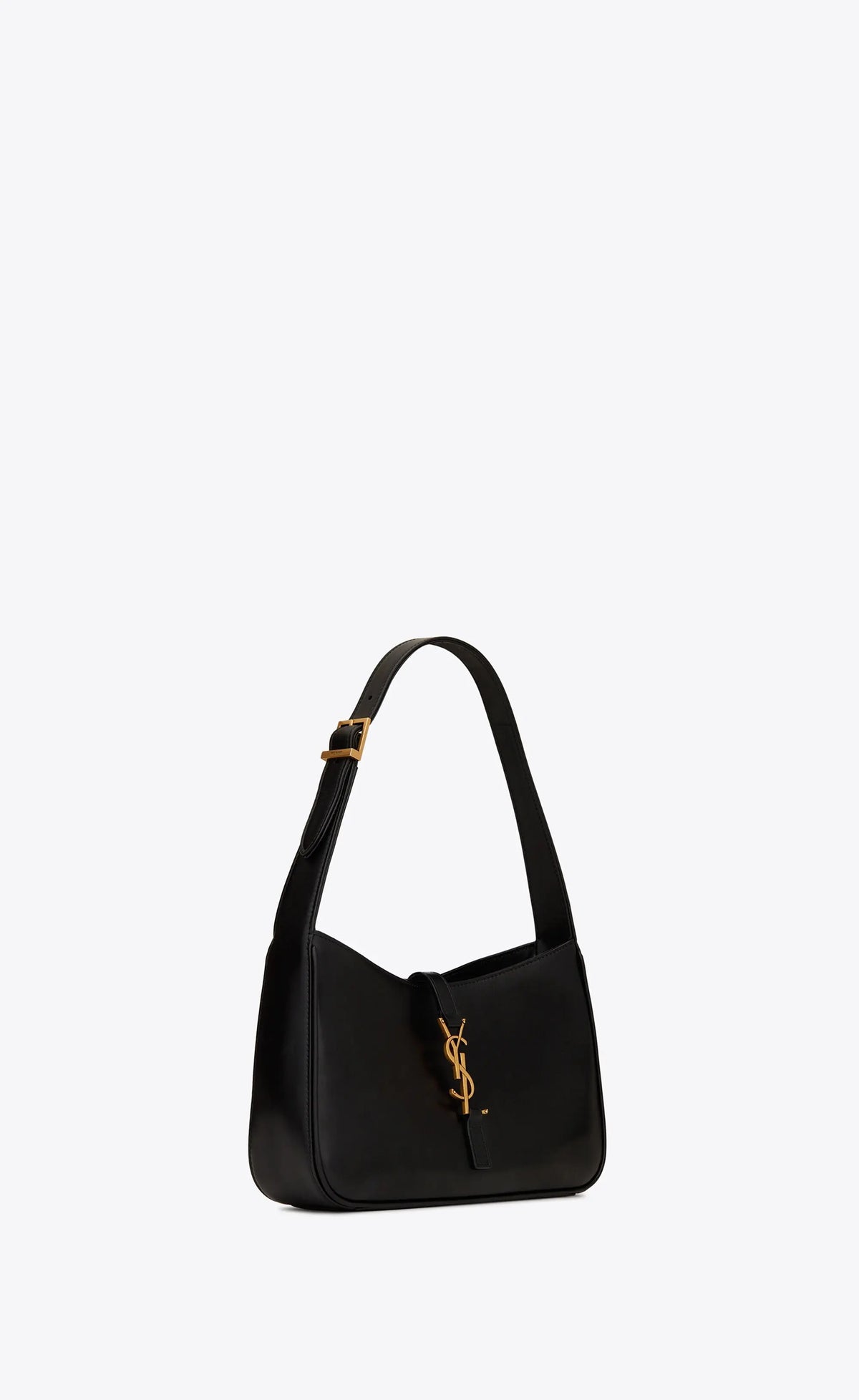 Le 5 À 7 in Smooth Leather – hOBO BAG FEATURING LEATHER TAB WITH THE CASSANDRE, AND TONAL SUEDE LINING.COMPACT – LUX VERSE Luxury Designer Fashion Outlet