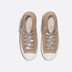 Walk'n'Sneaker – signatures on sole and laces Leather inserts and antique gold-finish metal – LUX VERSE Luxury Designer Fashion Outlet