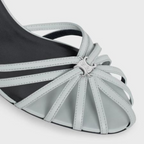 TRIOMPHE LEATHER SANDAL in LAMBSKIN – tOE SHAPEMETAL TRIOMPHE ON THE CENTER OF THE STRAPSTHIN LEATHER STRAPSTOE – LUX VERSE Luxury Designer Fashion Outlet