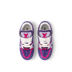 Trainer Maxi Lasered Canvas Sneaker – it is finished with thick textile laces embellished with signature beads – LUX VERSE Luxury Designer Fashion Outlet
