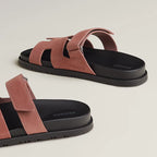 Prada Chypre sandal – techno-sandal in calfskin with anatomical rubber sole and adjustable strap.A – LUX VERSE Luxury Designer Fashion Outlet